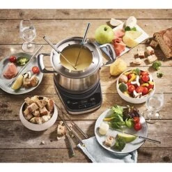 Fondue électrique Digitale Inox 1,2 L 8 Personnes 1200 W -Cuisine À Domicile 780297 2 1 Fondue electrique digitale inox 1 2 L 8 personnes 1200 W Simeo