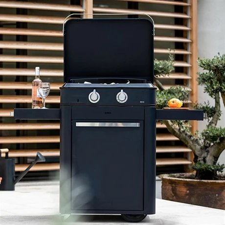 Plancha à Gaz Combo Enosign 65 Bleu Navy 2 Feux 1 Plancha à Gaz Combo Enosign 65 Bleu Navy 2 Feux