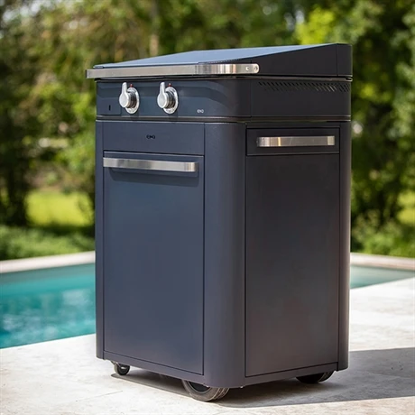 Plancha à Gaz Combo Enosign 65 Bleu Navy 2 Feux 3 Plancha à Gaz Combo Enosign 65 Bleu Navy 2 Feux – Image 3