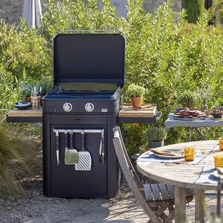 Plancha à Gaz Combo Enosign 65 Bleu Navy 2 Feux 5 Plancha à Gaz Combo Enosign 65 Bleu Navy 2 Feux – Image 5