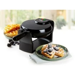 Domo Gaufrier Rotatif 1000 W DO9223W -Cuisine À Domicile 784006 1 1 Gaufrier rotatif 1000 W DO9223W Domo