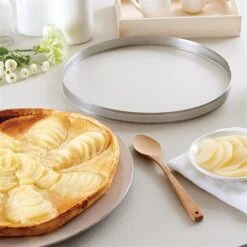 Lot 3 Cercles à Tarte Perforés En Inox Rond 20 - 24 - 28 Cm -Cuisine À Domicile 87947 3 2 Lot 3 cercles a tarte perfores en inox rond 20 24 28 cm Mathon